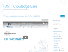 Tablet Screenshot of knowledge-base.havit.cz